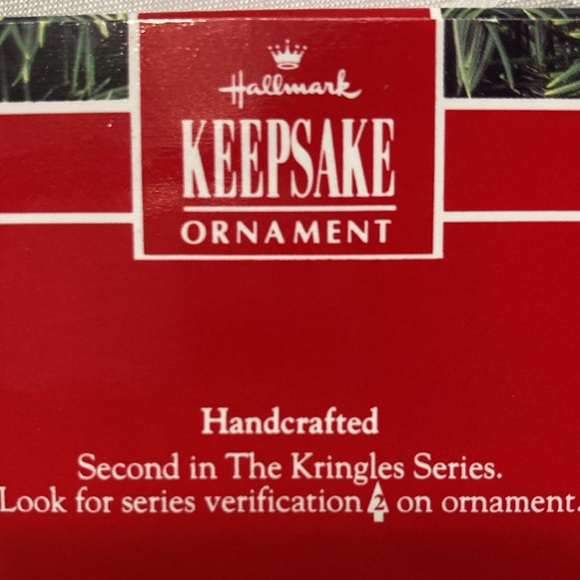 NRFB HALLMARK Keepsake orn. The Kringles 1990 mini, Santa & Mrs. $20 - Picture 3 of 4